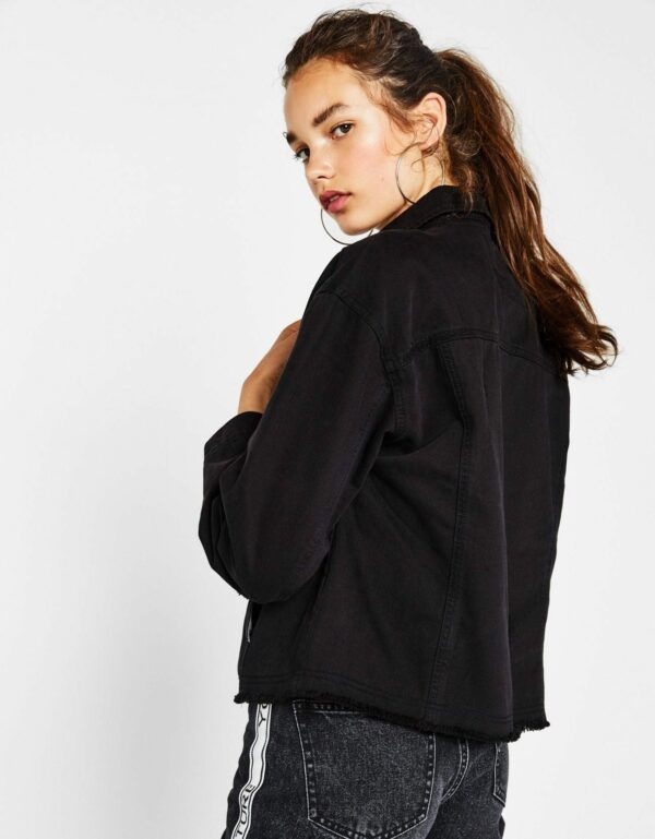 Black Denim Jacket - Image 2