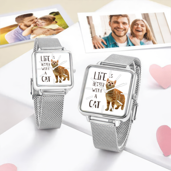 Gift For Cat Hand , Cat Lover, Personalized Design ver1 Watch